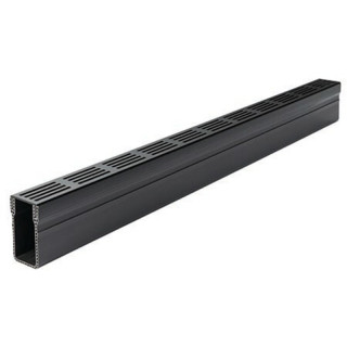 Aco 1m Threshold Drain Black