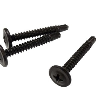 DuraPost Sleek Pan Head Self-Drilling Screws Black Bag 20