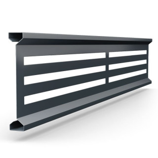DuraPost Slatted Trellis Anthracite 300mm x 1.83m
