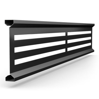 DuraPost Slatted Trellis Black 300mm x 1.83m