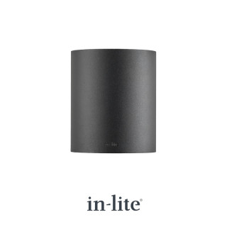 In-Lite HALO DOWN Dark Grey Wall Light 100mm