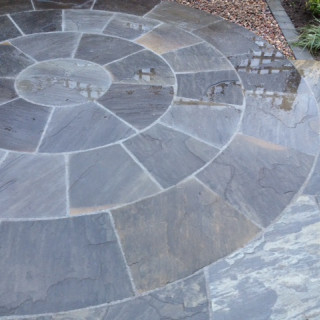 Global Stone Premium Sandstone Monsoon Riven Circle