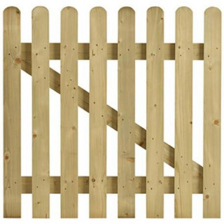 Round Top Picket Gate