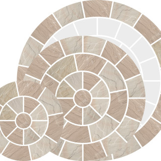 Global Stone Premium Sandstone Ravenna Riven Circle