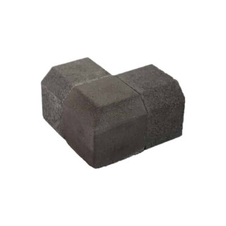 Tobermore Kerb Small Half Battered 90 Degree External Corner Charcoal