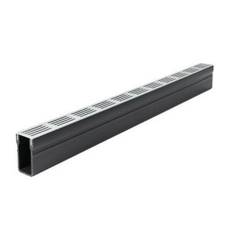 Aco 1m Threshold Drain Silver