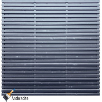 Double Harmony Anthracite Slatted Panel 180 x 180cm