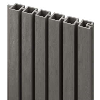 DuraPost Urban Slatted Composite Panels Light Grey Pack 2