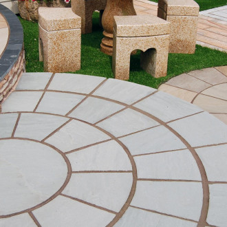 Global Stone Premium Sandstone Castle Grey Circle 