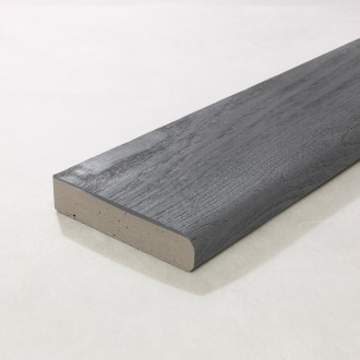 Millboard Enhanced Grain Brushed Basalt Bullnose Board 