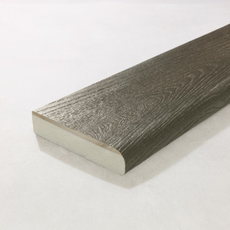 Millboard Ebony Grey Bullnose Board 150 x 32 x 3600mm