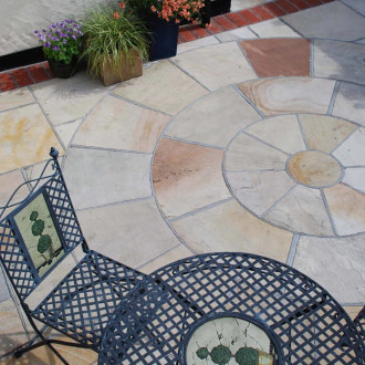 Global Stone Premium Sandstone Mint Circle 