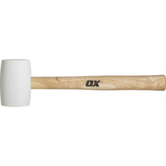 OX Pro White Rubber Mallet 