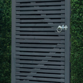 Superior Anthracite Double Slatted Gate 180 x 90cm