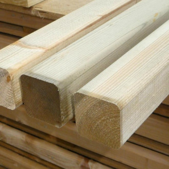 Treated Redwood Spindles (4 Eased Edges) 