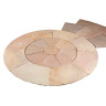 Global Stone Premium Sandstone Buff Brown Circle
