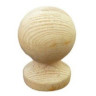 Ball & Collar Finial Green