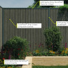 DuraPost Urban Slatted Composite Panels Light Grey Pack 2