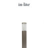 In-Lite LIV Rose Silver Bollard Light 372mm
