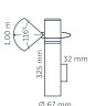 In-Lite LIV Dark Grey Bollard Light 372mm