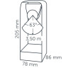 In-Lite ACE Corten Bollard Light 205mm