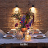 In-Lite BIG CUBID Rose Silver Wall Light 72mm