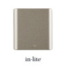 In-Lite ACE UP-DOWN 100-230v Rose Silver Wall Light 100mm