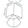In-Lite ACE UP-DOWN 100-230v Rose Silver Wall Light 100mm