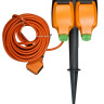 Master Plug Weatherproof Garden Spike 15m