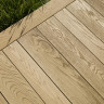 Millboard Enhanced Grain SB Golden Oak Decking Board 126 x 32 x 3600mm
