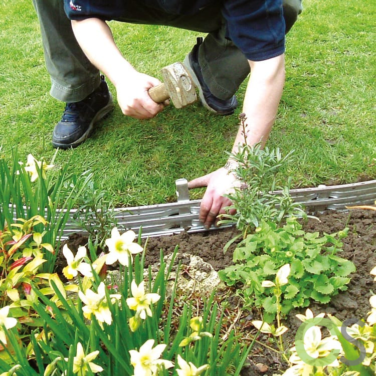 Rite Edge Edging Aluminium 100mm x 2.44m, Country Supplies